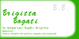 brigitta bogati business card