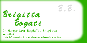 brigitta bogati business card